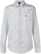 Emporio Armani Printed Button Down Shirt - White