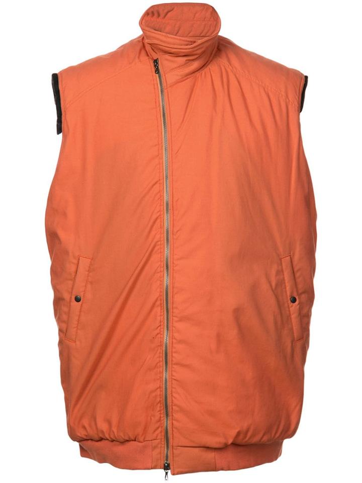 Julius Zipped Vest - Yellow