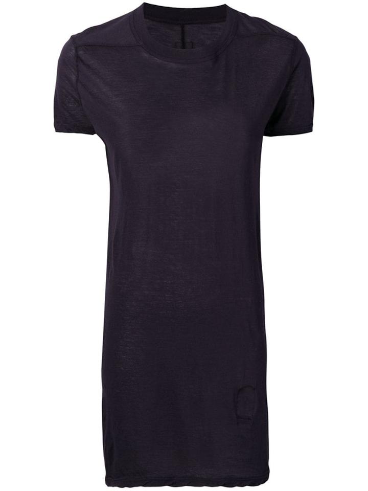 Rick Owens Drkshdw Extra-long T-shirt - Blue