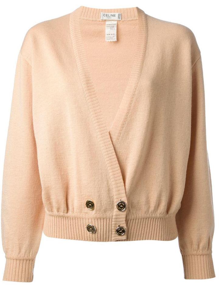 Celine Vintage Double Breasted Cardigan