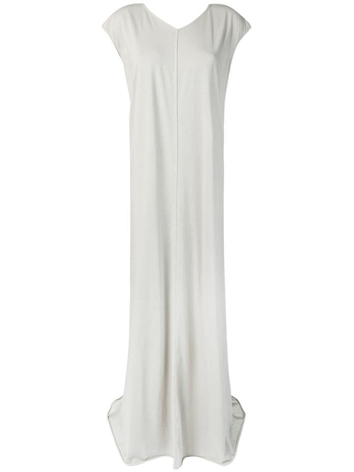 Rick Owens Back Pleated Long Dress - Grey