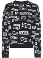 Moschino Safety Pin Print Sweatshirt - Black