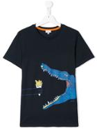 Paul Smith Junior Croco Print T-shirt - Blue