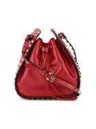 Valentino Valentino Garavani Rockstud Bucket Shoulder Bag - Red