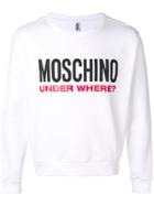 Moschino Under Where Sweatshirt - White