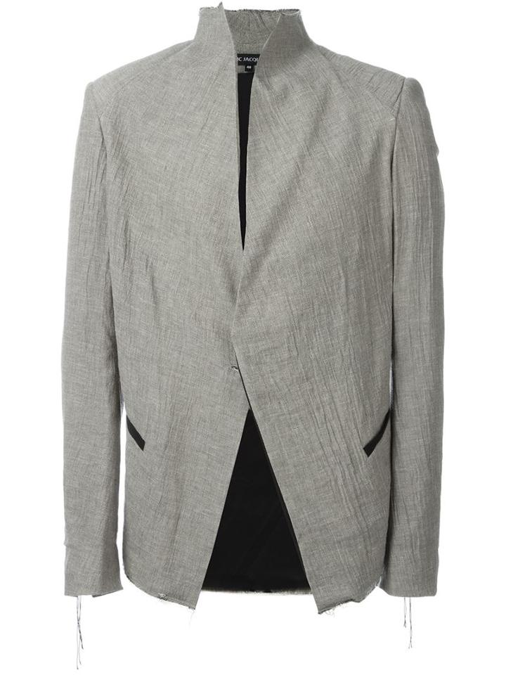 Cedric Jacquemyn Raw Collar Suitjacket