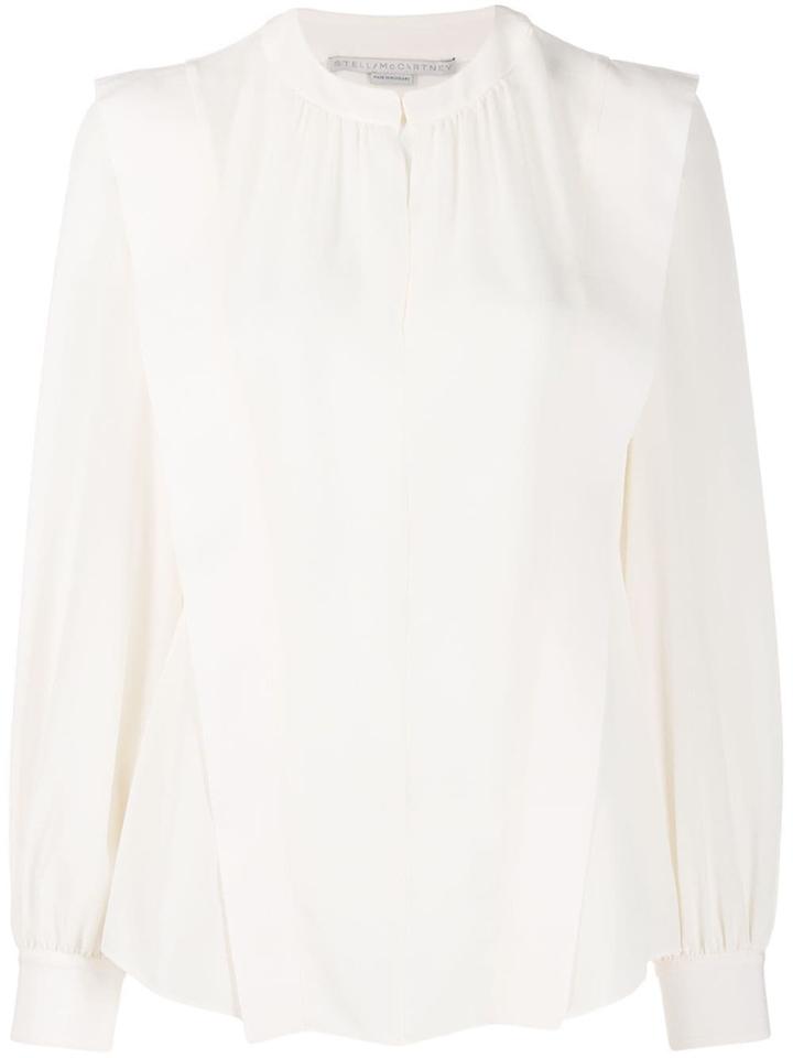 Stella Mccartney Shoulder-panel Long-sleeve Blouse - Pink