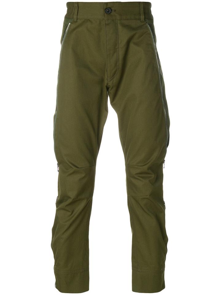 Diesel Black Gold Drop-crotch Trousers - Green