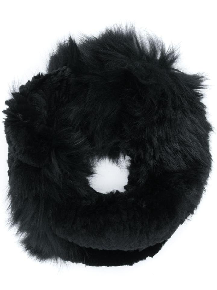 Yves Salomon Fur Snood - Black