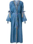 Anjuna Navajo Denim Kimono Coat - Blue