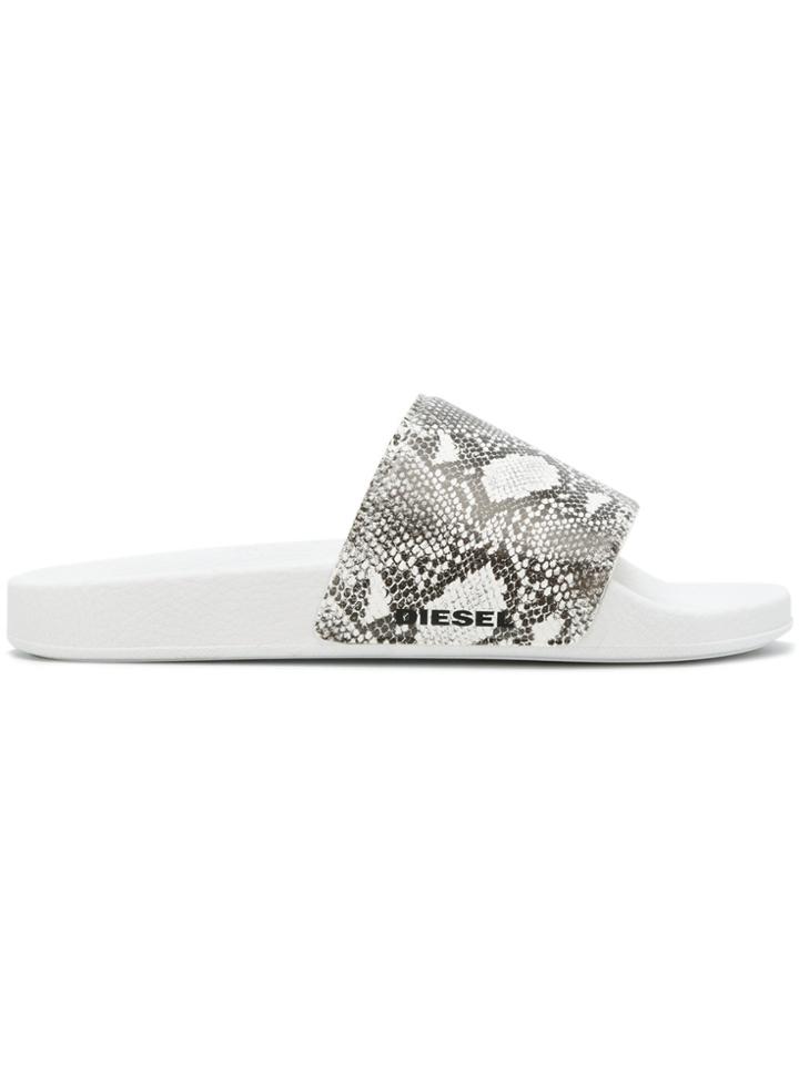 Diesel Sa-maral Pool Slides - Grey