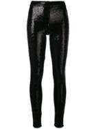 Alice+olivia Sequinned Skinny Trousers - Black