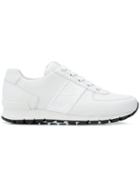 Prada Logo Embossed Sneakers - White