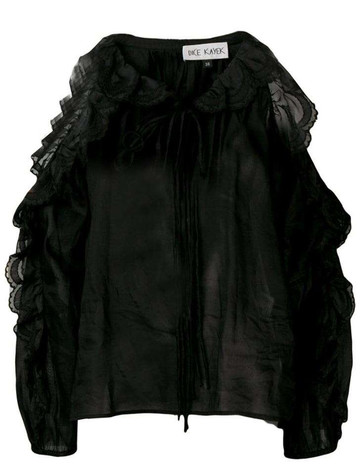 Dice Kayek Cold-shoulder Blouse - Black