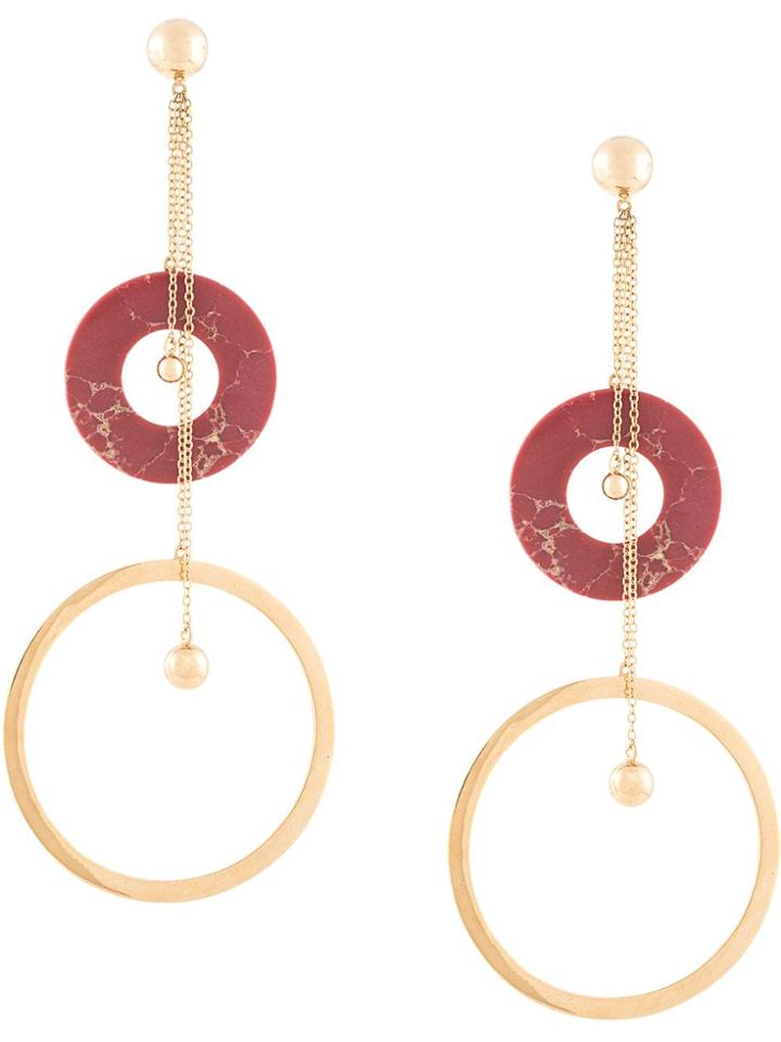 Joanna Laura Constantine Tribal Shoulder Duster Earrings - Gold