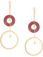 Joanna Laura Constantine Tribal Shoulder Duster Earrings - Gold