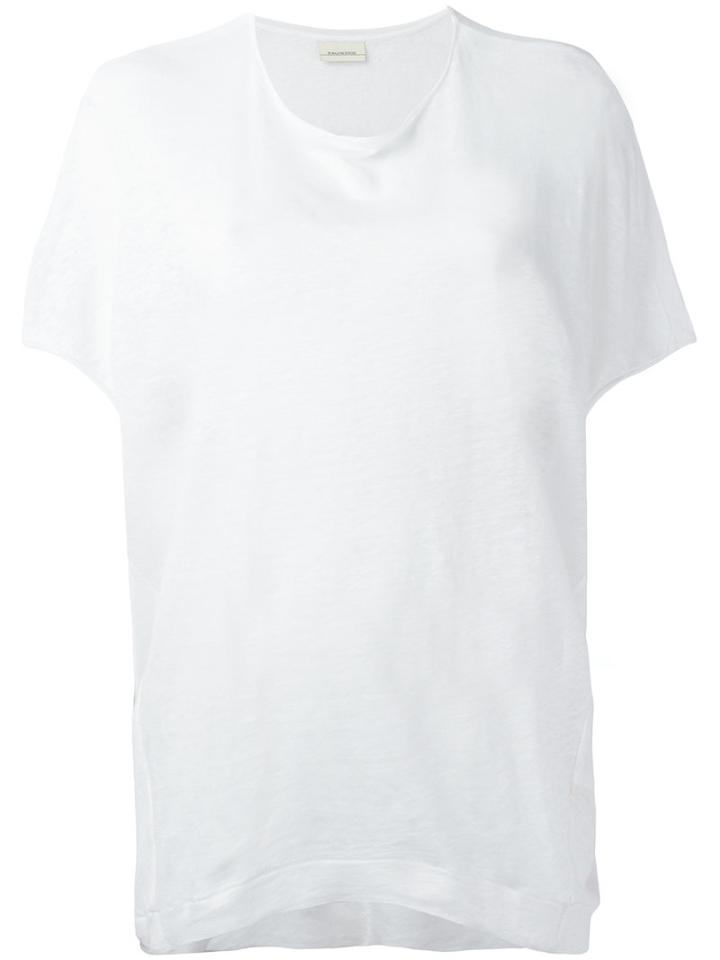 By Malene Birger - Wale T-shirt - Women - Linen/flax - Xs, Women's, White, Linen/flax