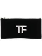 Tom Ford Logo Plaque Clutch Bag - Black