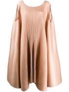 Pleats Please By Issey Miyake Oversized Sleeveless Dress - Neutrals