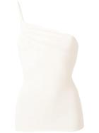 Jacquemus One Shoulder Knit Top - Neutrals