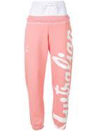 Gcds Australian Print Track Pants - Pink & Purple