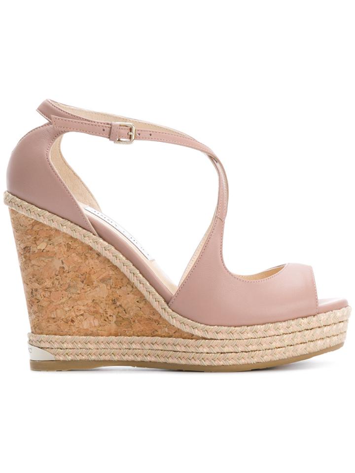 Jimmy Choo Dakota 120 Wedges - Pink & Purple