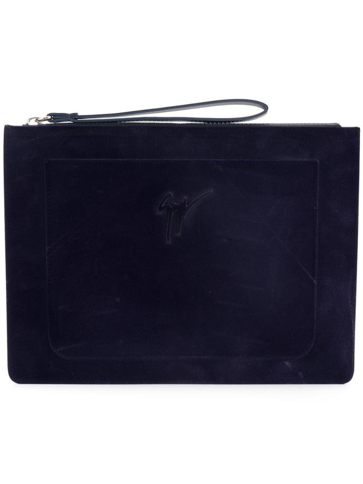Giuseppe Zanotti Design The Unfinished Clutch Bag - Blue
