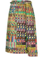 Comme Des Garçons Pre-owned Kaleidoscope Print Skirt - Multicolour