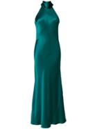 Galvan Sash Neck Gown - Green