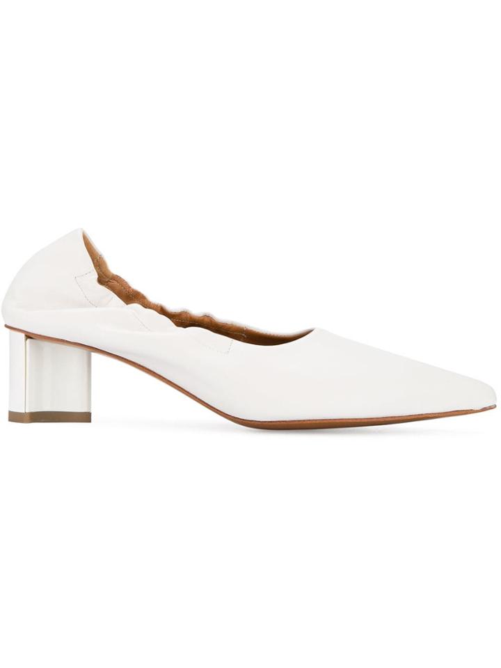 Clergerie Structured Heel Pumps - White