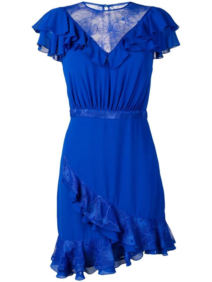 Three Floor Paulo Falls Ruffled Dress - Blue