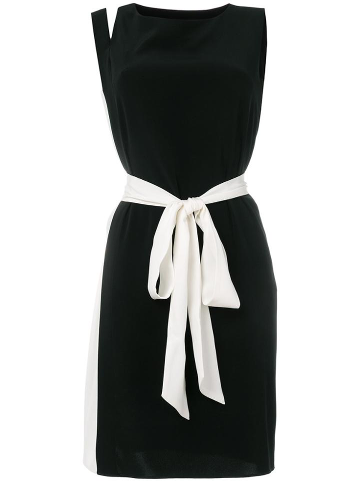 Gianluca Capannolo Waist-tied Fitted Dress - Black