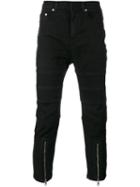 Neil Barrett Zip Detail Jeans, Men's, Size: 32, Black, Cotton/polyester/spandex/elastane