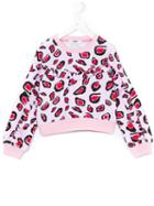 Msgm Kids - Leopard Print Sweatshirt - Kids - Cotton - 8 Yrs, Pink/purple