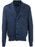 Estnation - Ribbed Cardigan - Men - Linen/flax - S, Blue, Linen/flax