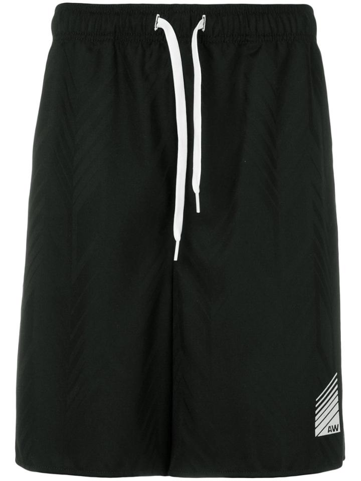 Alexander Wang High-waisted Track Shorts - Black