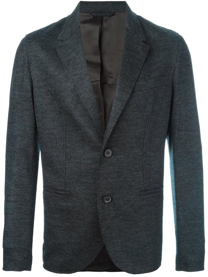 Lanvin Contrast Panel Button Blazer