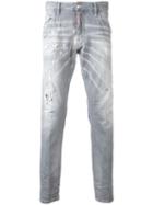 Dsquared2 - Distressed Skinny Jeans - Men - Cotton/spandex/elastane - 56, Grey, Cotton/spandex/elastane