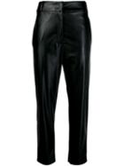 Pinko Tapered Leg Cropped Trousers - Black