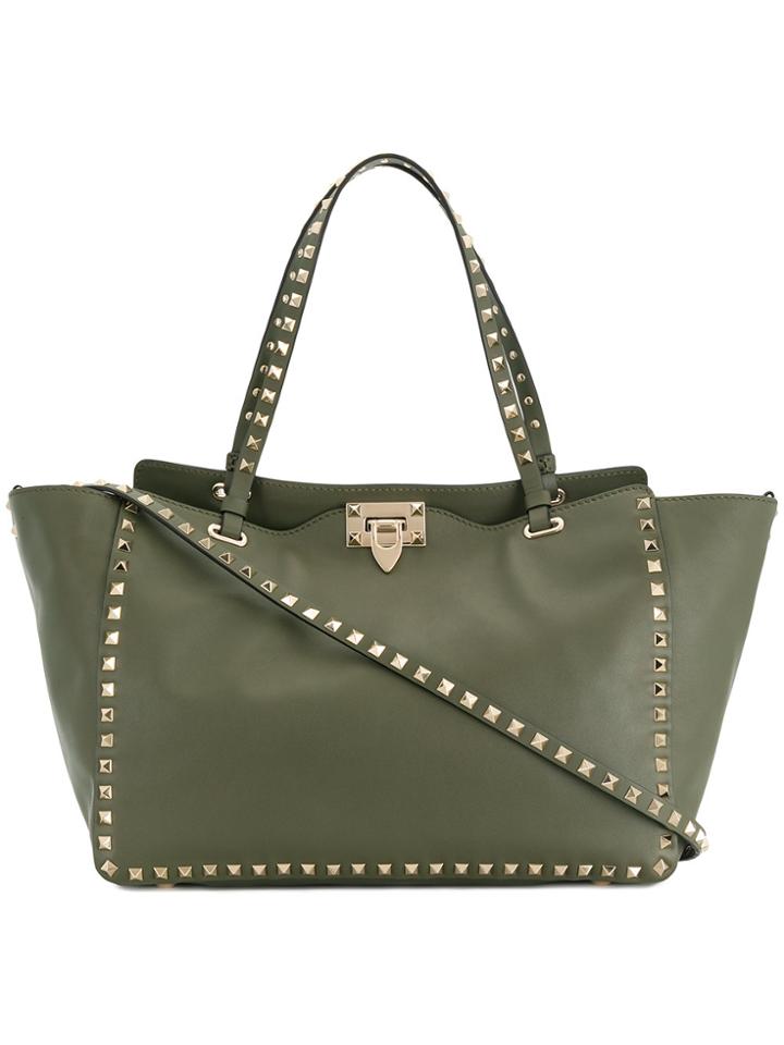 Valentino Valentino Garavani Rockstud Medium Tote - Green