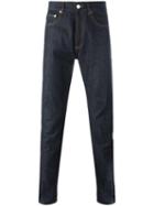 Givenchy Regular Fit Denim Jeans, Men's, Size: 32, Blue, Cotton/calf Leather