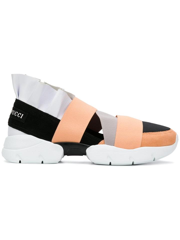 Emilio Pucci Ruffled Slip-on Sneakers - Yellow