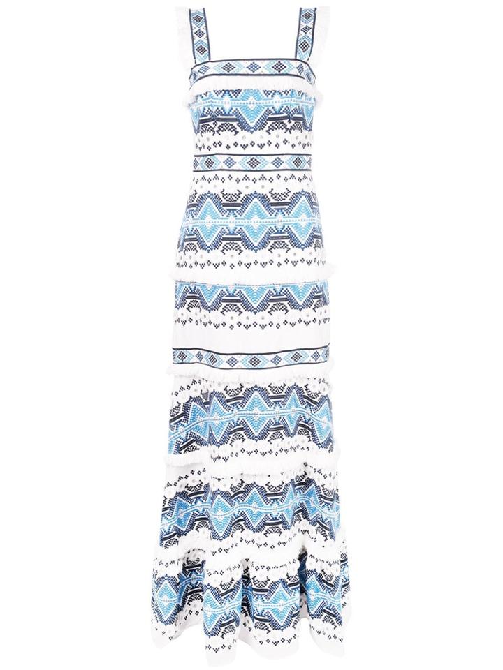 Alexis Leonora Embroidered Dress - Blue