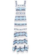 Alexis Leonora Embroidered Dress - Blue