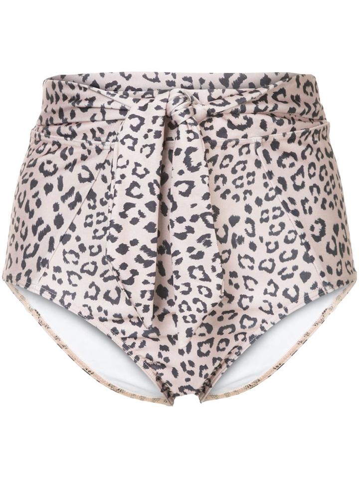 Suboo Bow High-wasited Briefs - Pink & Purple