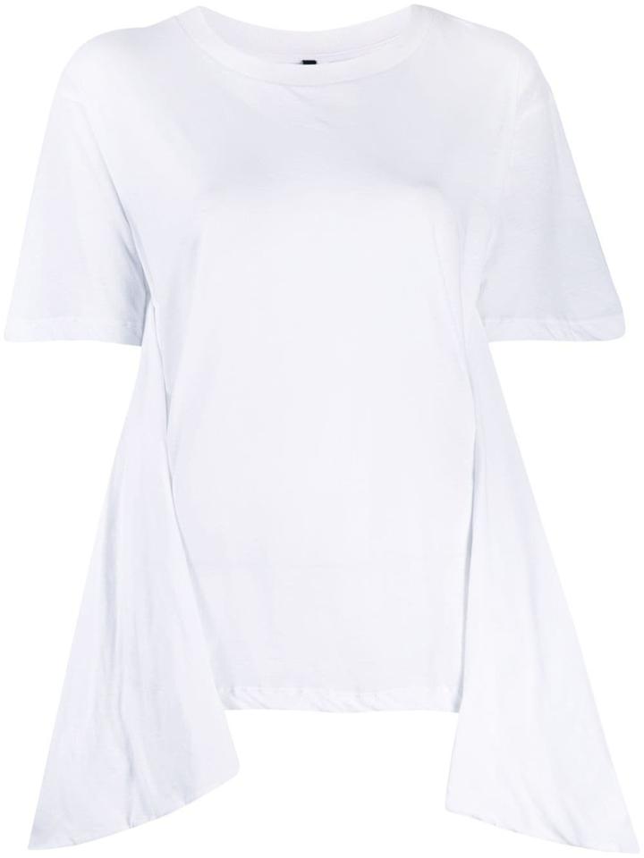 Unravel Project Asymmetric Detail T-shirt - White