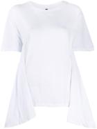 Unravel Project Asymmetric Detail T-shirt - White