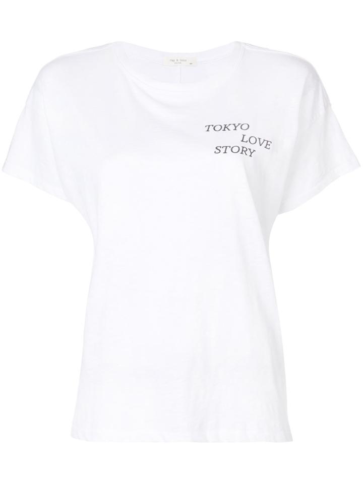 Rag & Bone Embroidered T-shirt - White