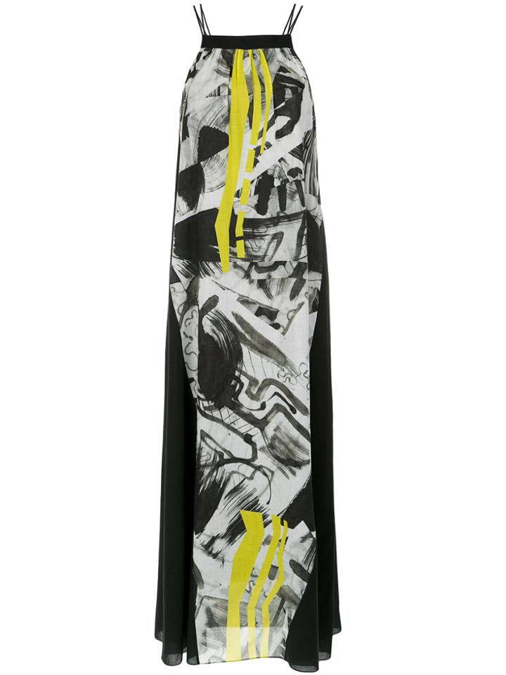 Mara Mac Abstract Print Long Dress - Unavailable