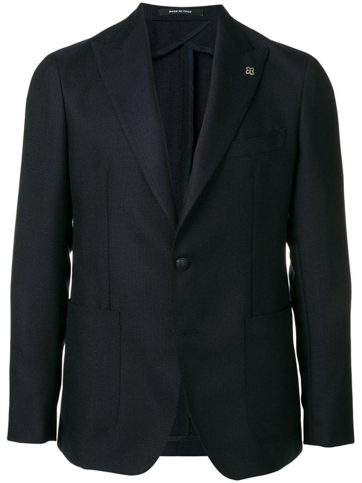 Tagliatore Peaked Lapel Blazer - Blue